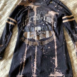 Affliction 3/4 sleeve top